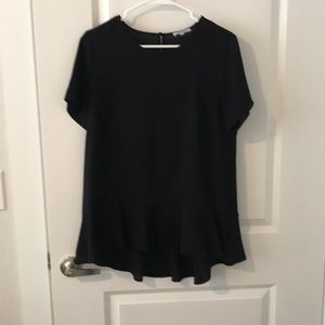 Black Peplum Top